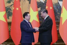 National Assembly Chairman Vuong Dinh Hue meets Chinese Party General Secretary and President Xi Jinping