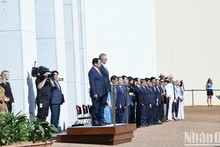 Australian PM hosts welcome ceremony for Vietnamese counterpart