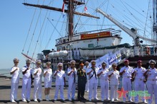 Sailing ship 286-Le Quy Don arrives in Indonesia