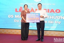 Nhan Dan Newspaper funds construction of five social houses in Ben Tre