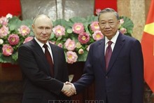 Russian President congratulates Party chief To Lam