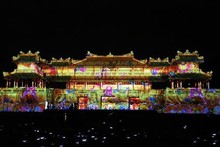 Dazzling artistic light displays at Hue imperial city's Ngo Mon