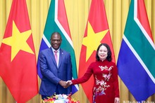 In pictures: Vice President Vo Thi Anh Xuan hosts welcome ceremony for South African counterpart