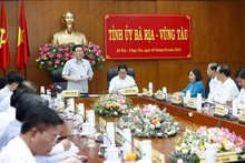 Top legislator works with Ba Ria-Vung Tau authorities