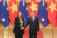 Top legislator holds talks with Australia Senate President