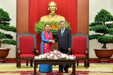 Top leader of Vietnam welcomes President of Australian Senate