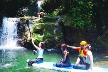 Trekking and exploring the Dong Tien waterfall cluster