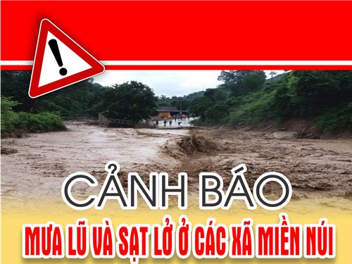 Infographic: Cảnh báo mưa lũ và sạt lở ở các xã miền núi