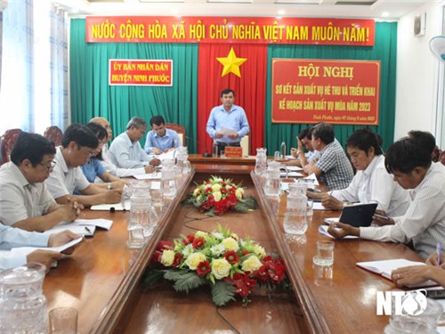 Ninh Phước: Triển khai kế hoạch sản xuất vụ Mùa 2023