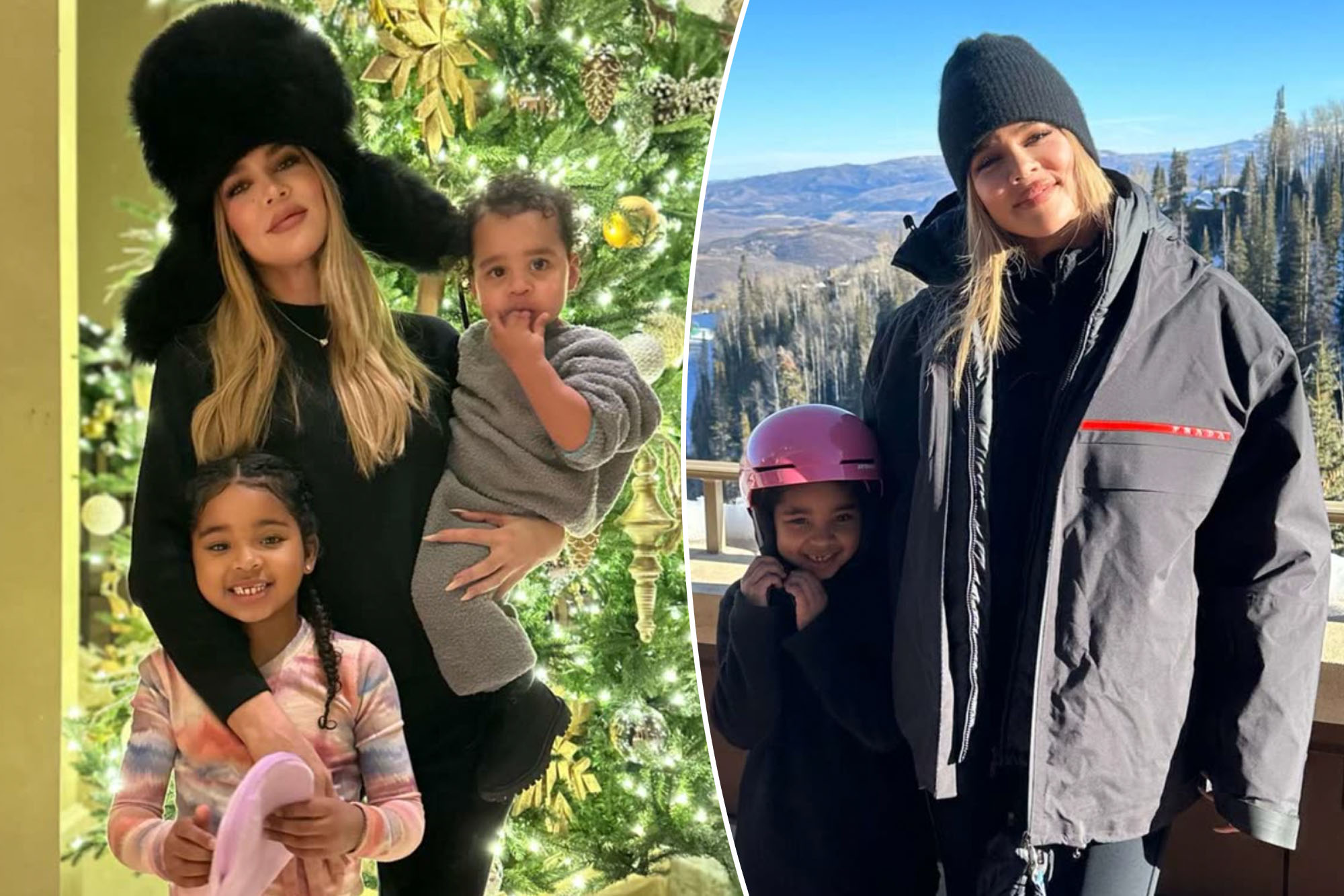 Bên trong chuyến đi trượt tuyết NYE của Khloé Kardashian cùng con gái True và con trai Tatum