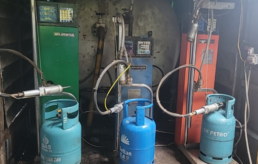 Hiểm họa khó lường từ các bình gas sang chiết trái phép