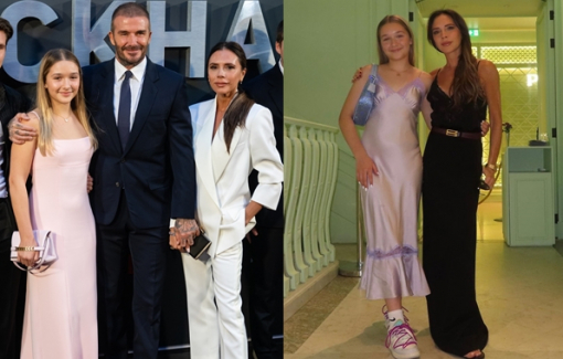 Con gái út nhà Beckham ra dáng thiếu nữ, chuộng phong cách tiểu thư