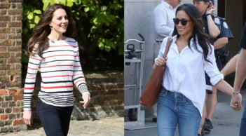 Học lỏm tuyệt chiêu lên đồ của Vương phi Kate và Meghan Markle khi đi giày bệt