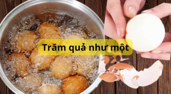 Cho thêm thứ này vào luộc trứng, trăm quả như một dóc vỏ bóng mịn bóc nhanh không nứt vỡ