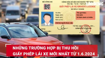 6 trường hợp bị thu hồi Giấy phép lái xe từ 01/06 tới đây: Cố tình giữ sẽ bị xử phạt