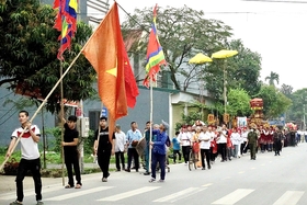 Opening ceremony of Tro temple festival in Hung Viet commune