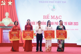 The 2023 Viet Tri city’s Phu Dong Sports Festival wraps up