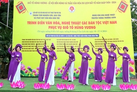 Cultural and art performances of Vietnamese ethnic groups in the...