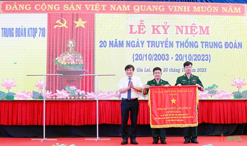 Trung đoàn Kinh tế - Quốc phòng 710 (Binh đoàn 15) kỷ niệm 20 năm Ngày truyền thống