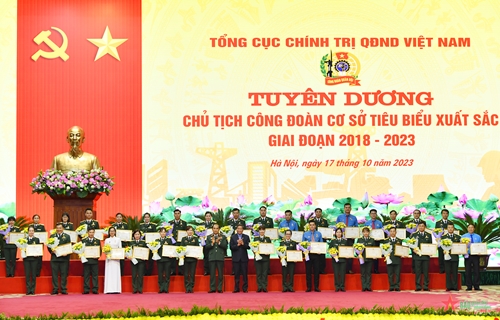 Vinh danh 100 chủ tịch công đoàn cơ sở tiêu biểu giai đoạn 2018-2023