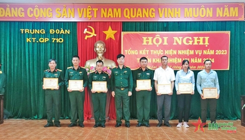 Trung đoàn Kinh tế - Quốc phòng 710 gắn phát triển kinh tế với xây dựng quốc phòng vùng biên giới Chư Prông