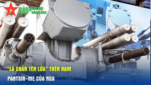 “Lá chắn tên lửa” trên hạm Pantsir-ME của Nga