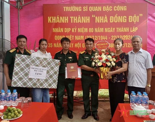 Trường Sĩ quan Đặc công khánh thành và bàn giao “Nhà đồng đội”