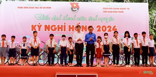 Ra quân Chiến dịch thanh niên tình nguyện Kỳ nghỉ hồng năm 2024