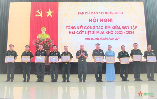 Quân khu 4: Tổng kết công tác tìm kiếm, quy tập, hài cốt liệt sĩ mùa khô năm 2023-2024