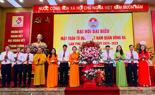 Hà Nội: Đại hội đại biểu Mặt trận Tổ quốc Việt Nam quận Đống Đa thành công tốt đẹp