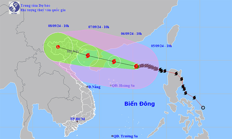 Công điện về việc tiếp tục triển khai ứng phó bão số 3 (YAGI)