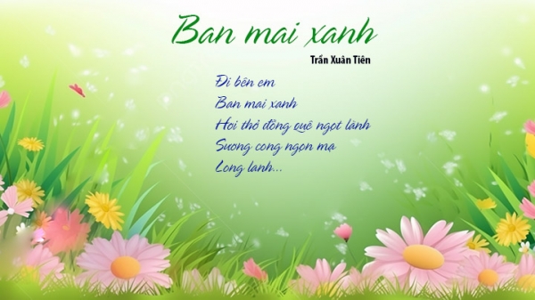 Ban mai xanh