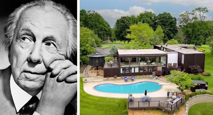 2,5 triệu đô-la hiện đại với các sợi dây bi thảm của Frank Lloyd Wright đã trúng thị trường