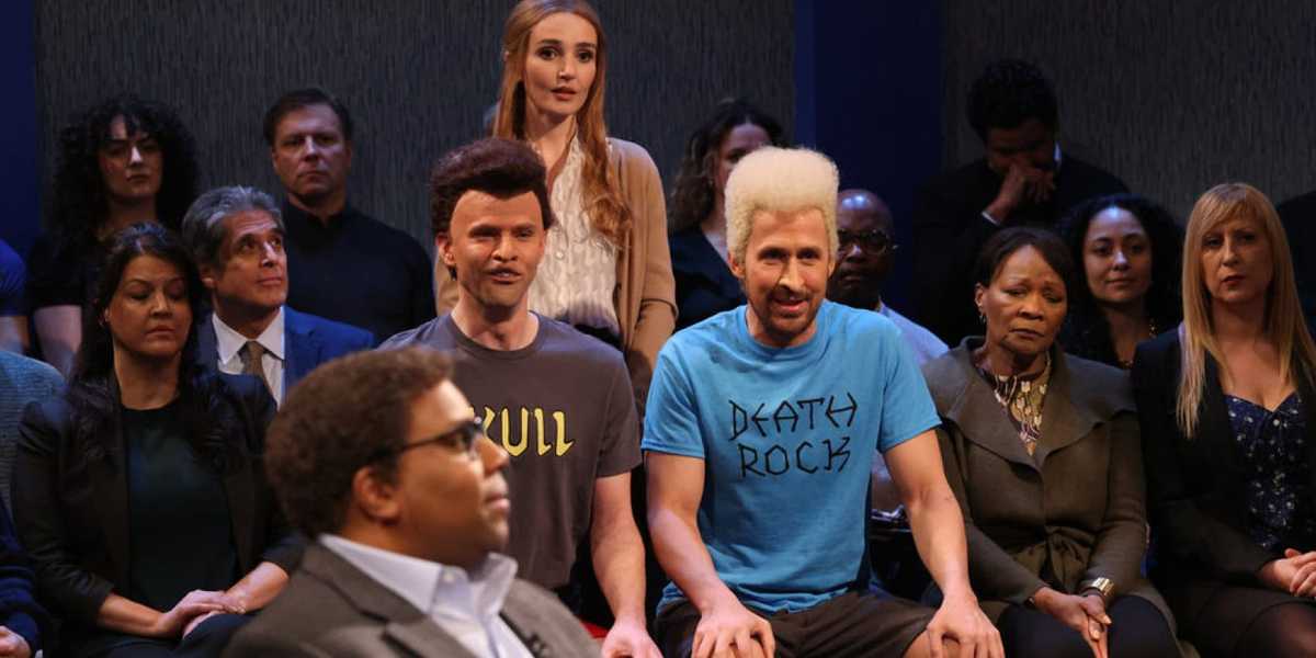 Ryan Gosling & SNL Cast không thể ngừng cười ngay cả trong quá trình tập lại trong phim BTS of Viral Skert