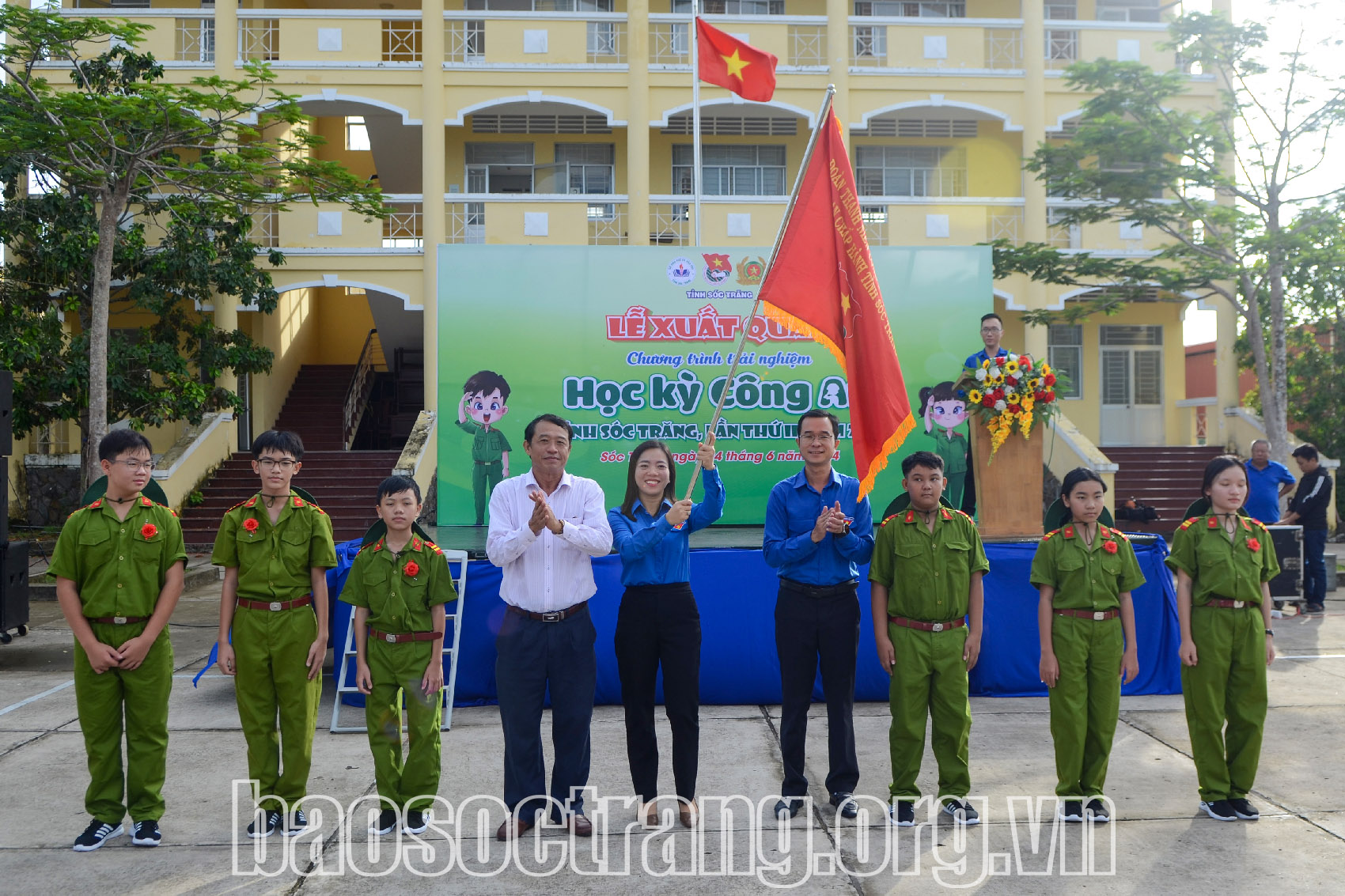 Lễ xuất quân chương trình Học kỳ công an tỉnh Sóc Trăng lần thứ II năm 2024