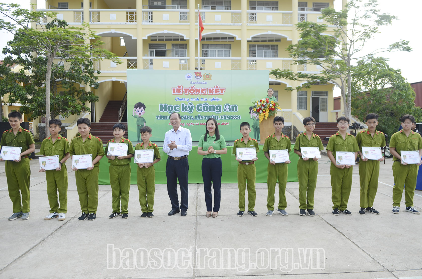 Tổ chức lễ tổng kết chương trình trải nghiệm Học kỳ công an lần thứ II năm 2024