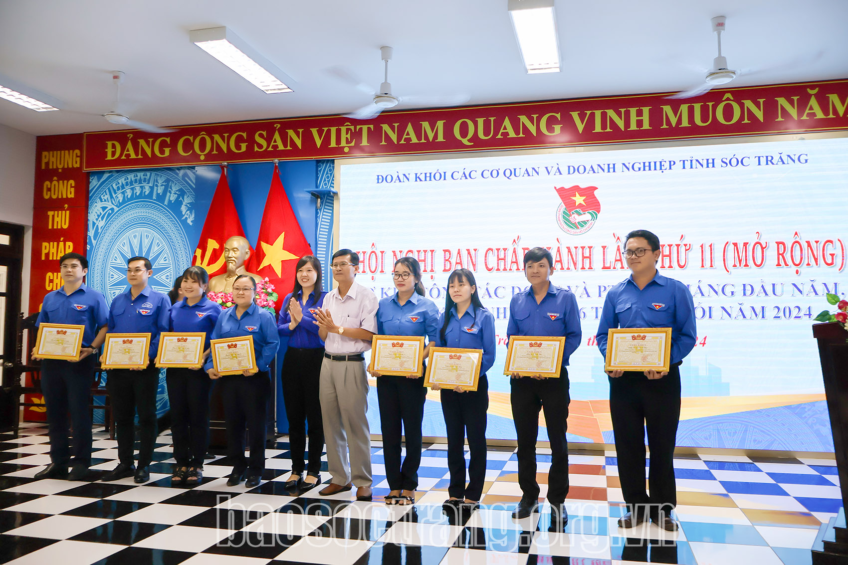 Đoàn Khối các cơ quan và doanh nghiệp tỉnh Sóc Trăng phấn đấu hoàn thành 14 chỉ tiêu của năm 2024