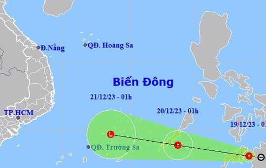 Đêm nay, áp thấp nhiệt đới vào Biển Đông