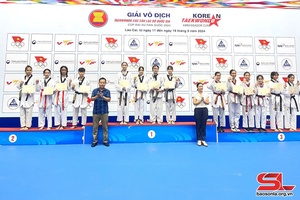 Đội tuyển Taekwondo Sơn La giành 12 huy chương tại giải Vô địch Taekwondo các CLB quốc gia