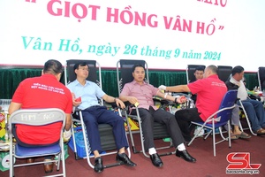 Ngày hội hiến máu “Giọt hồng Vân Hồ”