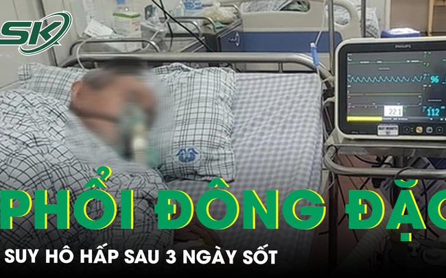 Suy hô hấp, phổi đông đặc do nhiễm cúm a