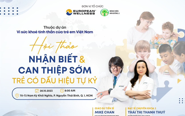 Giúp cha mẹ nhận biết và can thiệp sớm trẻ có dấu hiệu tự kỷ