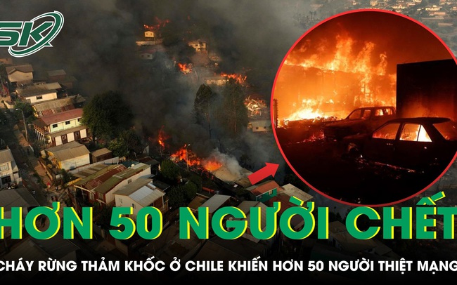 Cháy rừng thảm khốc khiến hơn 50 người thiệt mạng ở Chile