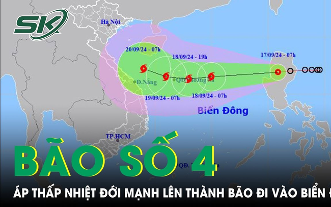 Biển Đông sắp đón bão số 4 có đường đi rất phức tạp