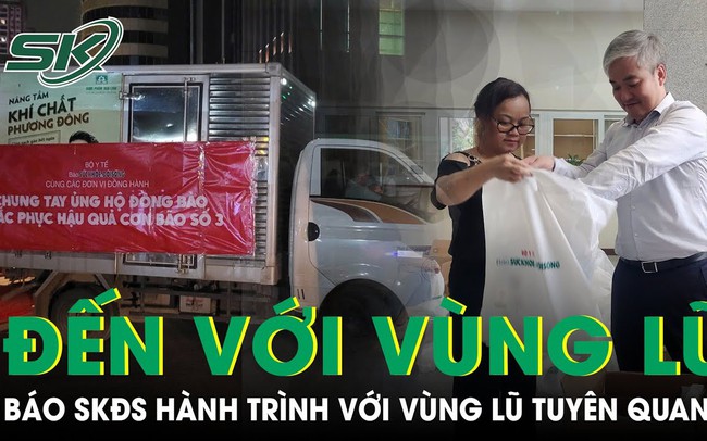 Báo Sức khỏe và Đời sống tiếp tục đến với bà con bị thiệt hại do bão số 3 tại Tuyên Quang