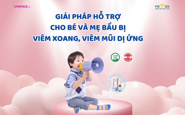 Giải pháp hỗ trợ cho bé và mẹ bầu bị viêm xoang, viêm mũi dị ứng