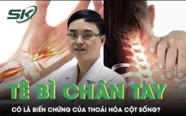 Tê bì chân tay có là một trong những biến chứng của thoái hóa cột sống không?