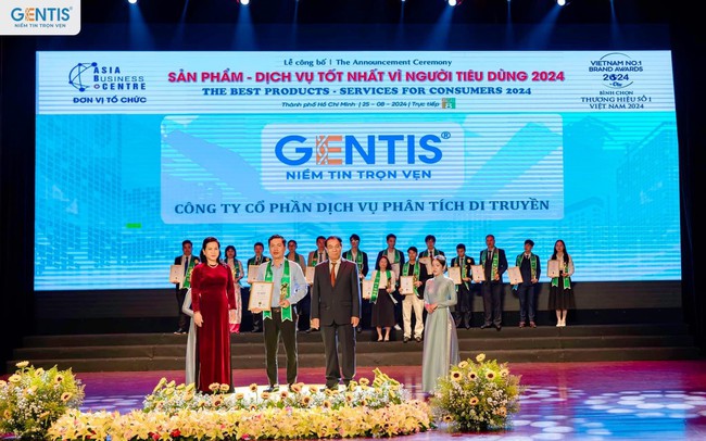 GENTIS đạt 2 giải thưởng lớn trong lĩnh vực phân tích di truyền