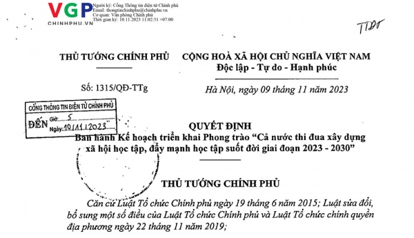 Triển khai Phong trào cả nước thi đua xây dựng xã hội học tập, đẩy mạnh học tập suốt đời