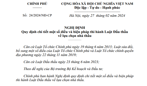 Quy định mới về giá gói thầu, thời gian tổ chức lựa chọn nhà thầu